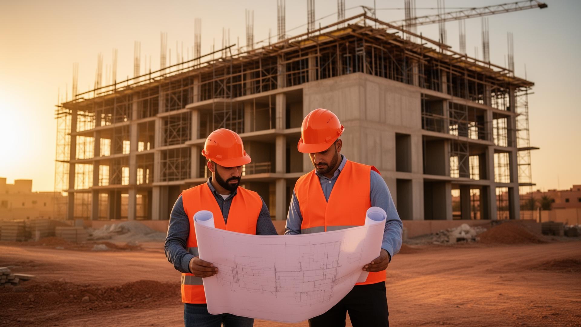 Chantier BTP Maroc